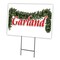 Signmission Garland Yard Sign & Stake outdoor plastic coroplast window, C-2436 Garland C-2436 Garland - alternate 1